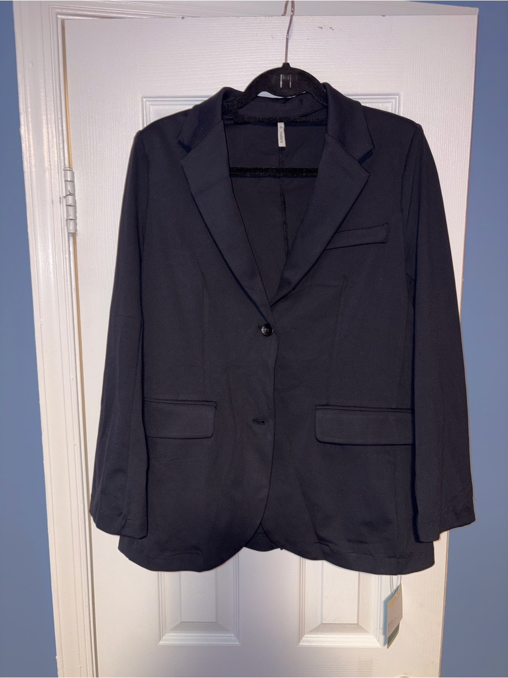 HALARA Black Single-Button Women's Blazer